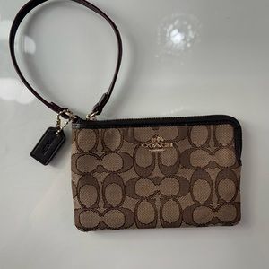 Coach Canvas Wristlet
